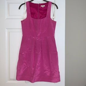 Shoshanna pleated dress in azalea